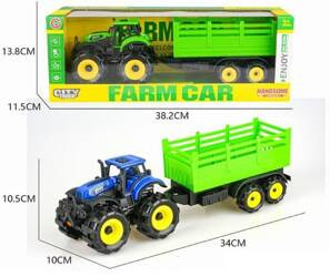 Traktor rolniczy z przyczepą
