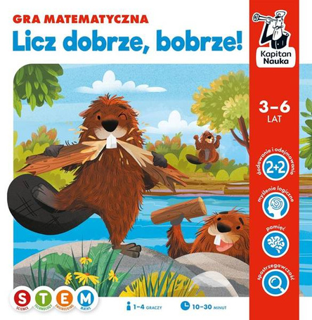Kapitan nauka. Licz dobrze, bobrze! Gra na liczeni