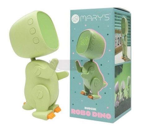 Budzik robo dino zielony
