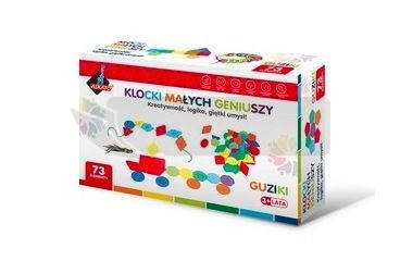 Klocki małych geniuszy - Guziki 73 elementy