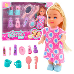 Mini laleczka z akcesoriami do pielęgnacji