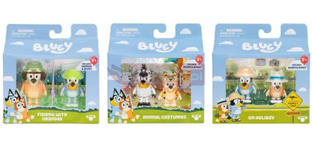 Bluey. Zestaw z 2 figurkami mix