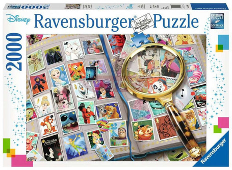 Puzzle 2000 elementów Kolekcja znaczków pocztowych