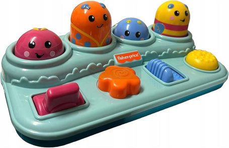 FISHER PRICE ROBACZKI BAWIACZKI wyskakujące zwierzątka, dla maluszka +9 m HXT22