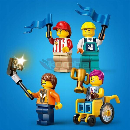 LEGO CITY 60460 Bez granic: tor z rampami dla wyścigówek, zestaw klocków