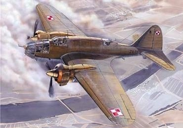 Model plastikowy PZL-37 A Łoś Bomber