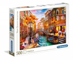 Puzzle 500 elementów High Quality - Zachód słońca nad Wenecją