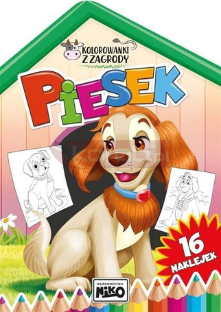Kolorowanki z zagrody. Piesek