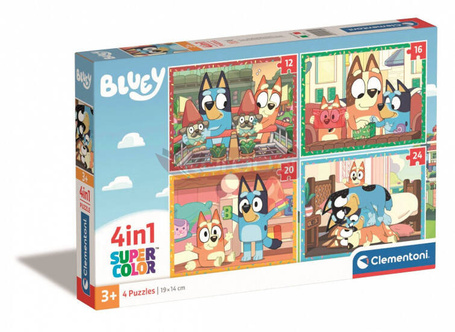 Puzzle 72 elementy 4w1 Bluey