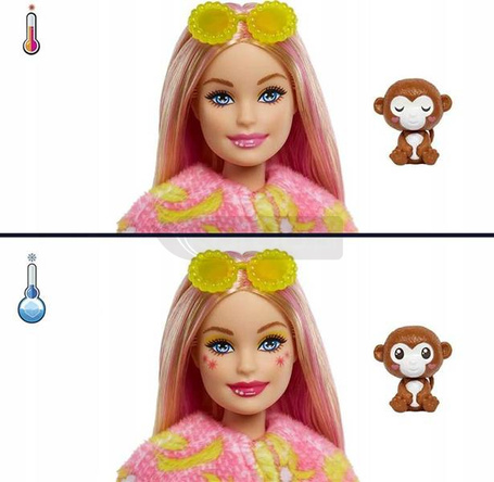 BARBIE CUTIE REVEAL LALKA W PRZEBRANIU MAŁPKA HKR01