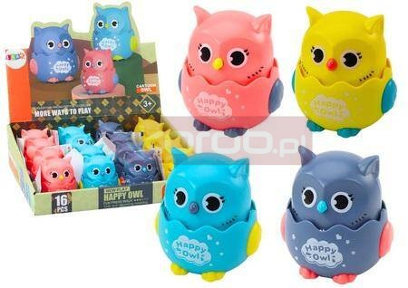 Sówka mała wesoła napęd frykcyjny 4 kolory