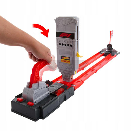 HOT WHEELS RACING FORMUŁA 1 zestaw torów wyścigowych Szybki wyścig,2 bolidy JKM88