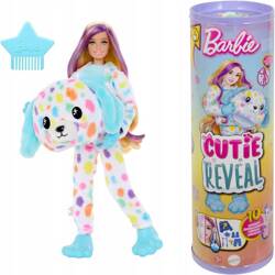 BARBIE CUTIE REVEAL KOLOROWE MARZENIA Lalka w kostiumie zwierzątka PIESEK HRK41