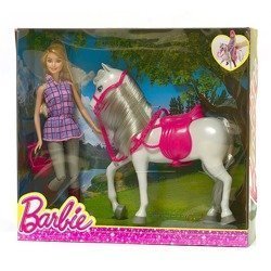 BARBIE Lalka z koniem DHB68