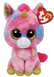 Beanie Boos Fantasia - Kolorowy Jednorożec 16cm