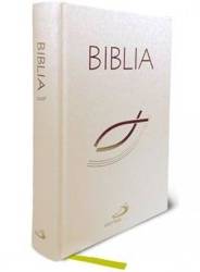 Biblia z rybką - biała z paginatorami TW