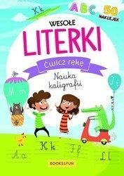 Ćwicz rękę. Nauka kaligrafii. Wesołe literki