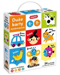 CzuCzu Duże karty kontrastowe 6-9m+