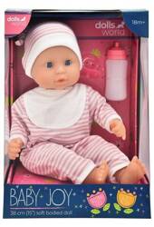 Dolls World Lalka Baby Joy 38cm ubranko w paski