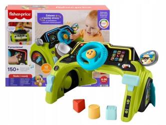 FISHER PRICE MAŁY KIEROWCA edukacyjne centrum zabawy dla maluszka +6 m-cy HYR90