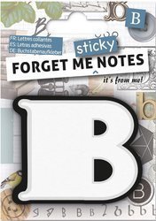 Forget me sticky notes kart samoprzylepne litera B