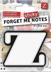 Forget me sticky notes kart samoprzylepne litera Z