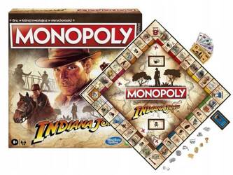 GRA PLANSZOWA MONOPOLY INDIANA JONES rodzinna gra planszowa wersja polska F4112