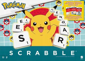 GRA SCRABBLE POKEMON 2 GRY W 1 wersja polska, gra dla całej rodziny HXT29