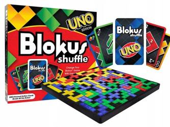 Gra Rodzinna Blokus Shuffle edycja z kartami UNO GXV91