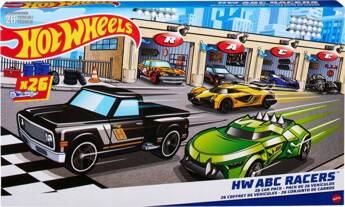 HOT WHEELS ABC RACERS zestaw 26 autek z literkami HKL76