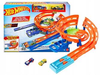 HOT WHEELS LET'S RACE ZESTAW TORÓW ZAKRĘCONA PĘTLA + 1 autko HTK17