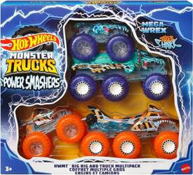 HOT WHEELS MONSTER TRUCK POWER MASHERS MULTIPACK zestaw pojazdów HYJ29