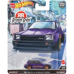 HOT WHEELS PREMIUM CAR CULTURE RONIN RUN '81 Toyota Starlet KP61 HCK11