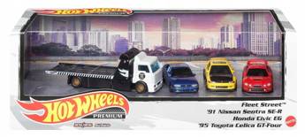 HOT WHEELS PREMIUM DIORAMA zestaw 4 autek HCR53