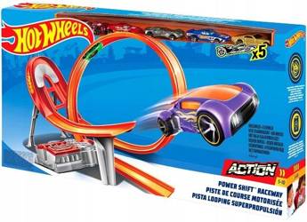 Hot Wheels zestaw Tor Rajdowy Pętla z Napędem 5 aut FCF18