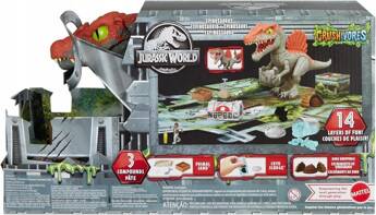 JURASSIC WORLD CRUSHIVORES Spinozaur Dziki uciekinier, zestaw do zabawy HTP71