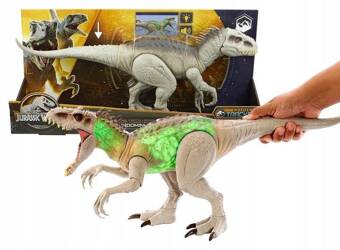 JURASSIC WORLD DINOZAUR INDOMINUS REX figurka 53,3 cm ze światłem dźwiękiem HNT63