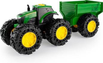 John Deere traktor Monster Treads z przyczepą TOMY