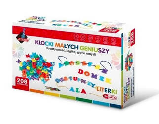 Klocki małych geniuszy - Literki 208 elementów