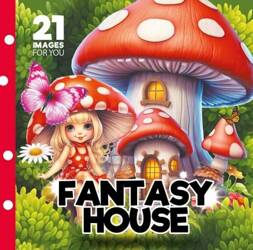 Kolorowanka 160x160 Fantasy house Bajkowe domki