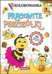 Kolorowanka. Pracowite pszczółki z brokatowymi..