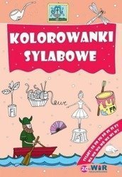 Kolorowanki sylabowe. Sylaby ze spółgłoskami F i W