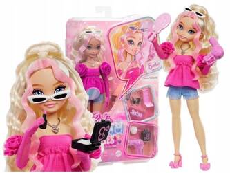 LALKA BARBIE DREAM BESTIES Lalka modowa Malibu z akcesoriami HYC21