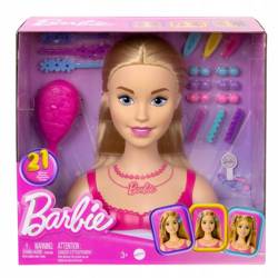 LALKA BARBIE GŁOWA DO STYLIZACJI + 20 akcesoriów HMD88