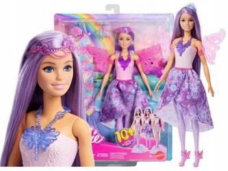 LALKA BARBIE MAGICZNA WRÓŻKA lalka z ubrankami KSIĘŻNICZKA SYRENKA WRÓŻK JCP74