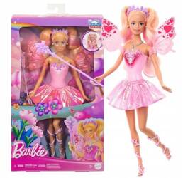 LALKA BARBIE WRÓŻKA z magiczną różdżką, magiczna zmiana koloru JCP76