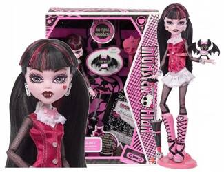 LALKA MONSTER HIGH CREEPRODUCTION Draculaura + zwierzątko nietoperz Hrabia HGC29