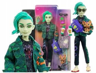 LALKA MONSTER HIGH DEUCE GORGON + akcesoria HHK56