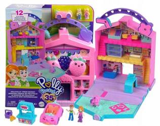 LALKA POLLY POCKET zestaw TARG FARMERSKI z autkiem , 2 laleczkami HRD45