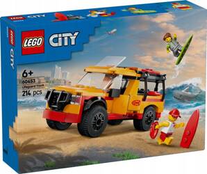 LEGO CITY 60453 Furgonetka ratowników plażowych, zestaw klocków dla +6 lat